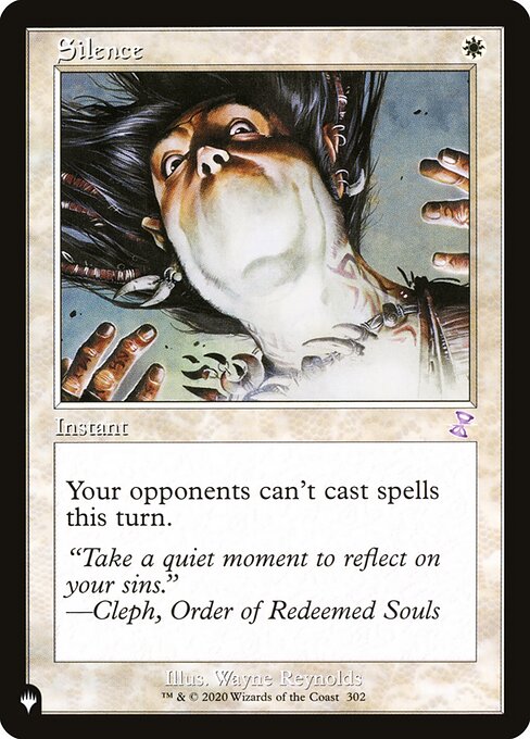 Your opponents can't cast spells this turn.