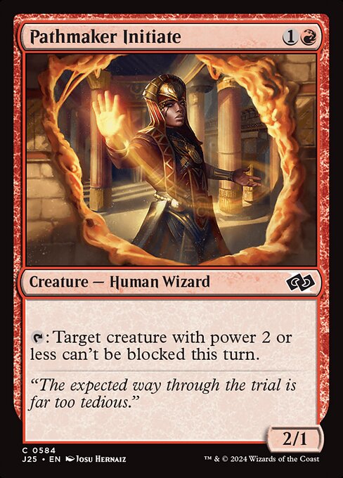 {T}: Target creature with power 2 or less can't be blocked this turn.