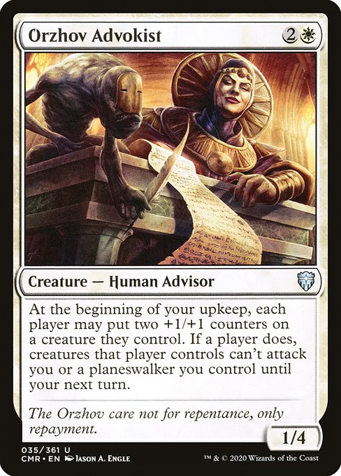 At the beginning of your upkeep, each player may put two +1/+1 counters on a creature they control. If a player does, creatures that player controls can't attack you or planeswalkers you control until your next turn.