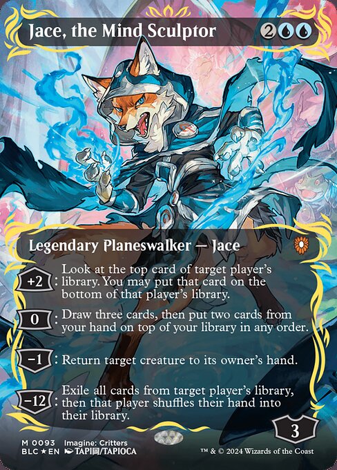 '+2: Look at the top card of target player's library. You may put that card on the bottom of that player's library.
0: Draw three cards, then put two cards from your hand on top of your library in any order.
−1: Return target creature to its owner's hand.
−12: Exile all cards from target player's library, then that player shuffles their hand into their library.