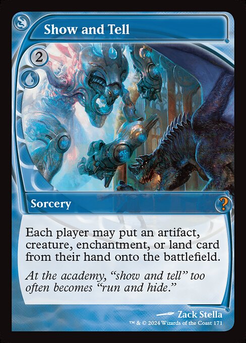 Each player may put an artifact, creature, enchantment, or land card from their hand onto the battlefield.