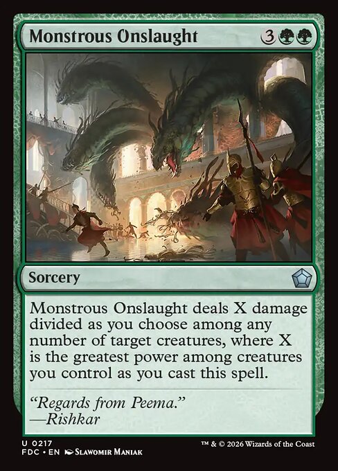 Monstrous Onslaught (Foil)