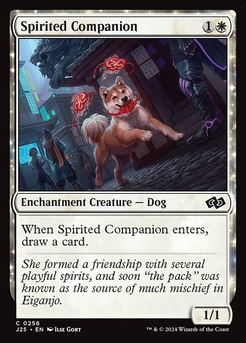 When Spirited Companion enters, draw a card.