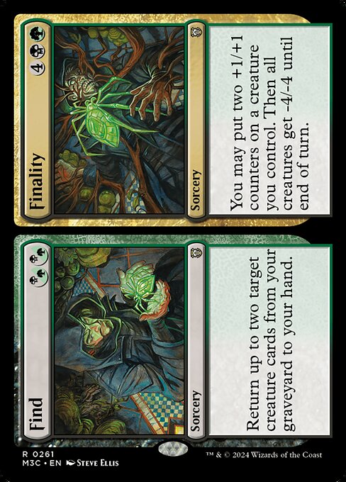 Return up to two target creature cards from your graveyard to your hand.   You may put two +1/+1 counters on a creature you control. Then all creatures get -4/-4 until end of turn.