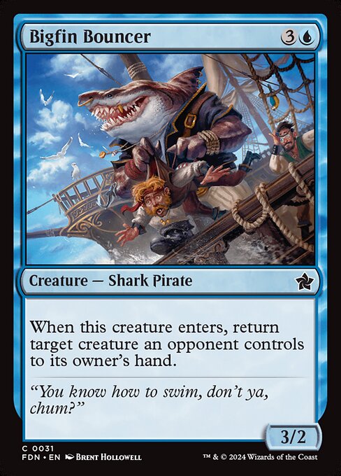 When this creature enters, return target creature an opponent controls to its owner's hand.