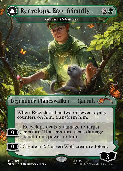 Garruk Relentless // Garruk, the Veil-Cursed (Foil)
