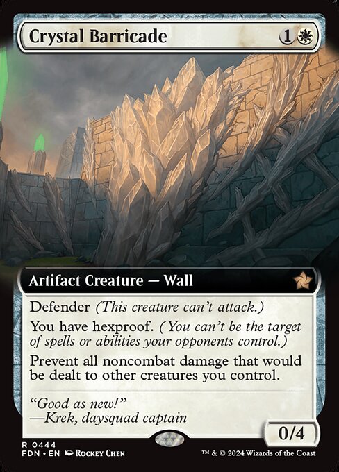 Defender (This creature can't attack.)
You have hexproof. (You can't be the target of spells or abilities your opponents control.)
Prevent all noncombat damage that would be dealt to other creatures you control.