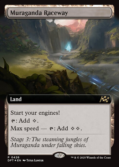 Start your engines! (If you have no speed, it starts at 1. It increases once on each of your turns when an opponent loses life. Max speed is 4.)
{T}: Add {C}.
Max speed — {T}: Add {C}{C}.