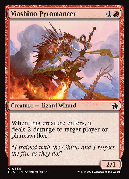 When this creature enters, it deals 2 damage to target player or planeswalker.