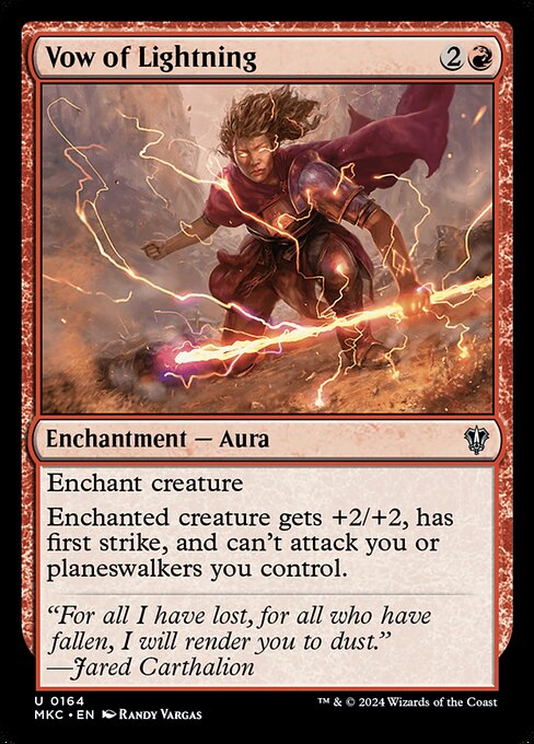 Enchant creature
Enchanted creature gets +2/+2, has first strike, and can't attack you or planeswalkers you control.