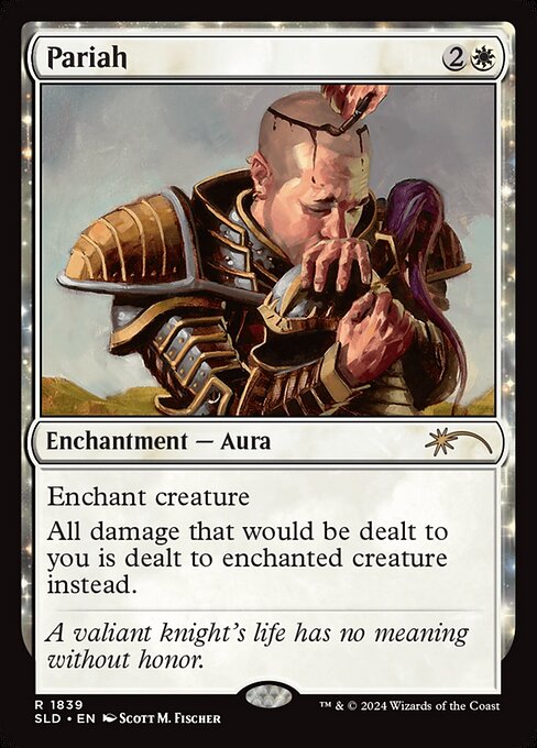 Enchant creature
All damage that would be dealt to you is dealt to enchanted creature instead.
