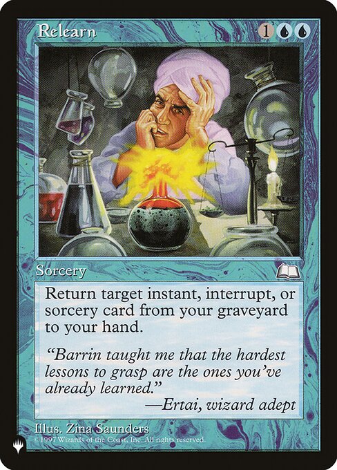 Return target instant or sorcery card from your graveyard to your hand.