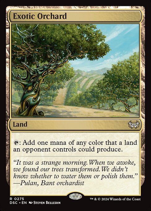 {T}: Add one mana of any color that a land an opponent controls could produce.