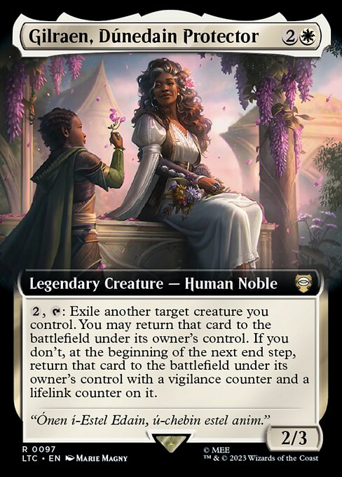 {2}, {T}: Exile another target creature you control. You may return that card to the battlefield under its owner's control. If you don't, at the beginning of the next end step, return that card to the battlefield under its owner's control with a vigilance counter and a lifelink counter on it.