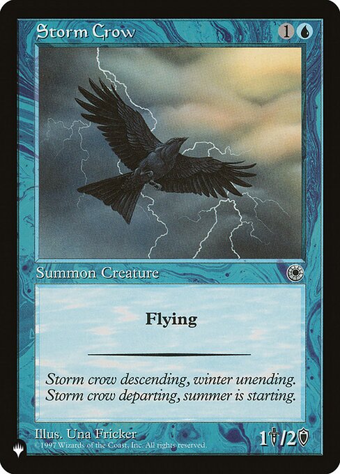 Flying (This creature can't be blocked except by creatures with flying or reach.)