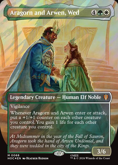 Aragorn and Arwen, Wed (Foil)