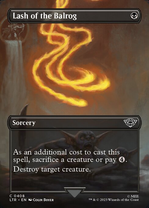 As an additional cost to cast this spell, sacrifice a creature or pay {4}.
Destroy target creature.