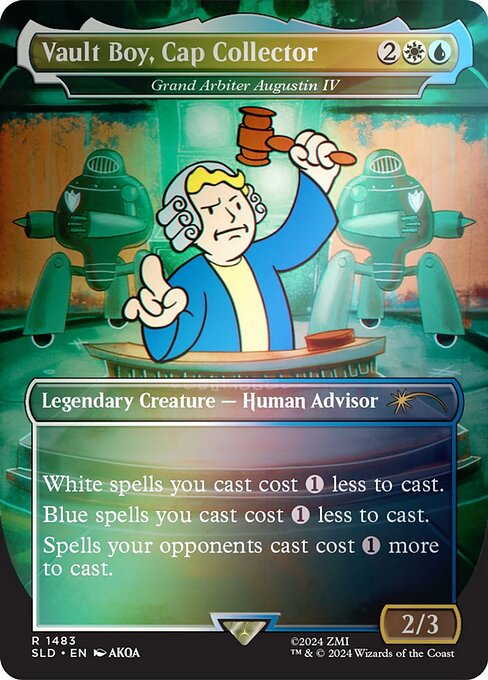 White spells you cast cost {1} less to cast.
Blue spells you cast cost {1} less to cast.
Spells your opponents cast cost {1} more to cast.