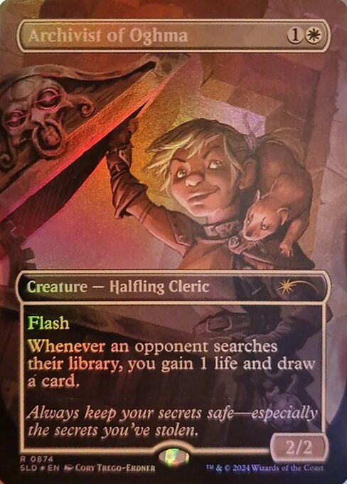 Flash
Whenever an opponent searches their library, you gain 1 life and draw a card.