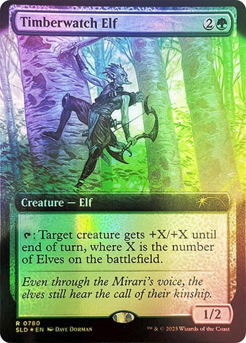 {T}: Target creature gets +X/+X until end of turn, where X is the number of Elves on the battlefield.