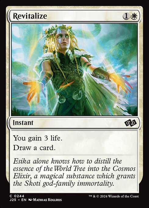 You gain 3 life.
Draw a card.