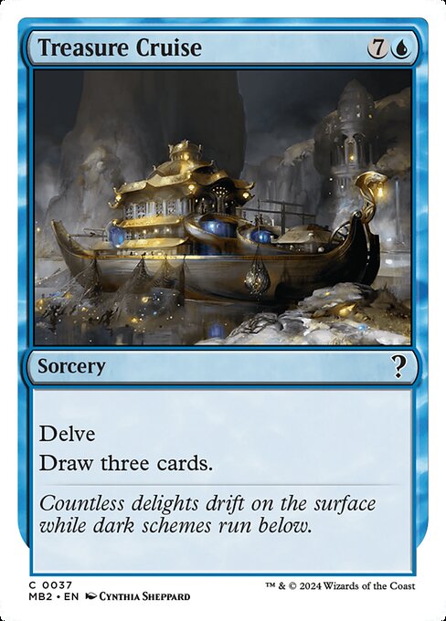 Delve (Each card you exile from your graveyard while casting this spell pays for {1}.)
Draw three cards.