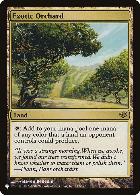 {T}: Add one mana of any color that a land an opponent controls could produce.