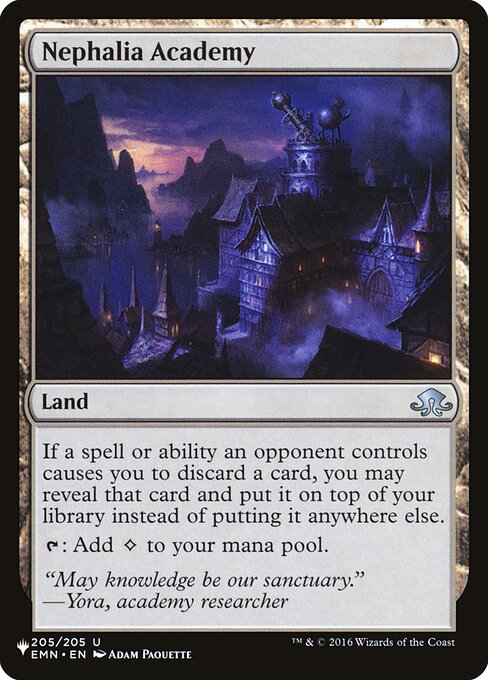 If a spell or ability an opponent controls causes you to discard a card, you may reveal that card and put it on top of your library instead of putting it anywhere else.
{T}: Add {C}.