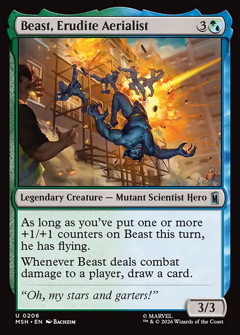 Beast, Erudite Aerialist (Foil)
