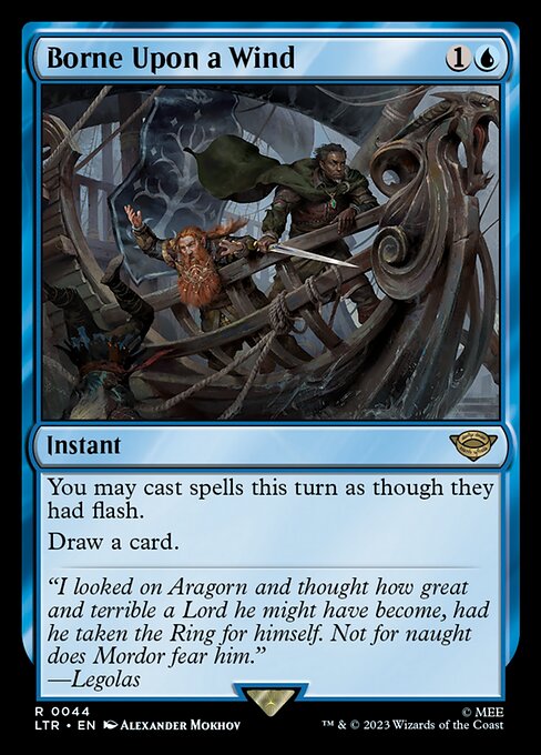 You may cast spells this turn as though they had flash.
Draw a card.
