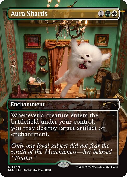 Whenever a creature you control enters, you may destroy target artifact or enchantment.