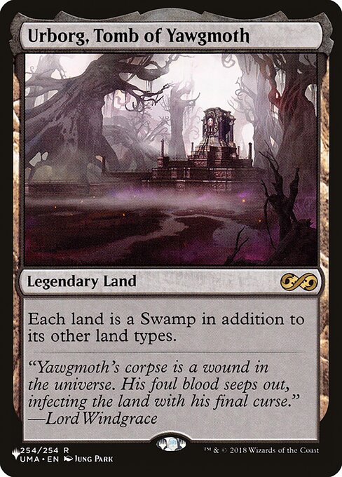 Each land is a Swamp in addition to its other land types.