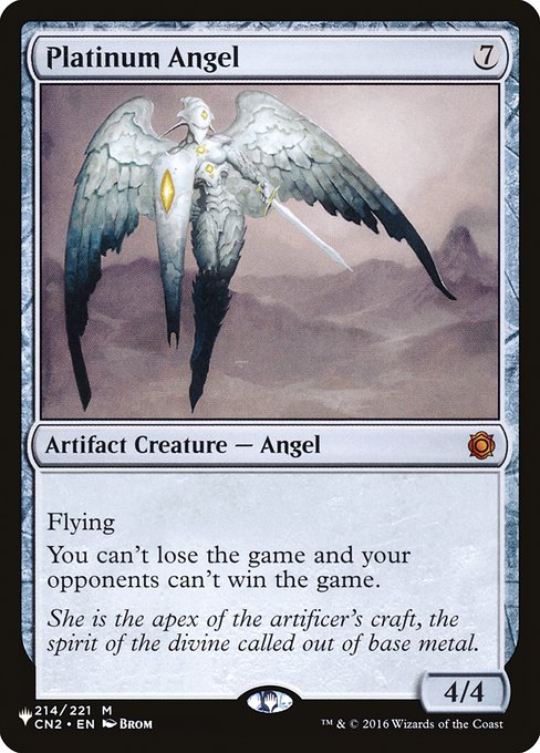 Flying
You can't lose the game and your opponents can't win the game.