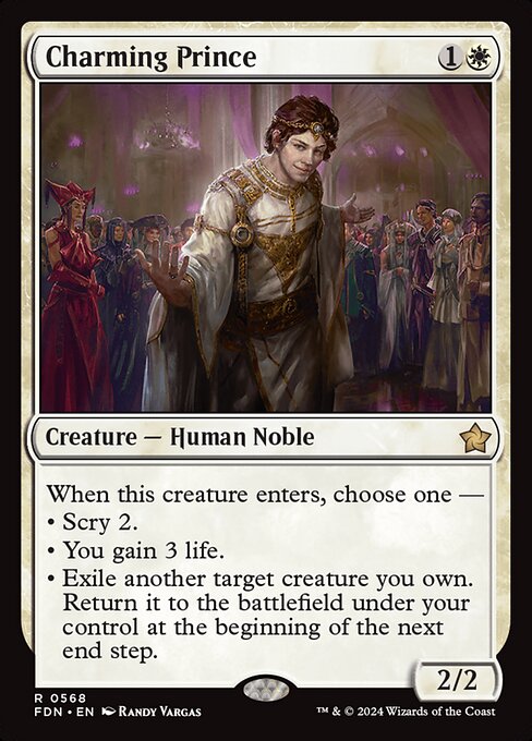 When this creature enters, choose one —
• Scry 2.
• You gain 3 life.
• Exile another target creature you own. Return it to the battlefield under your control at the beginning of the next end step.