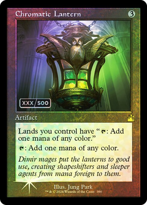 Lands you control have "{T}: Add one mana of any color."
{T}: Add one mana of any color.