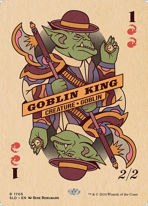 Other Goblins get +1/+1 and have mountainwalk.
