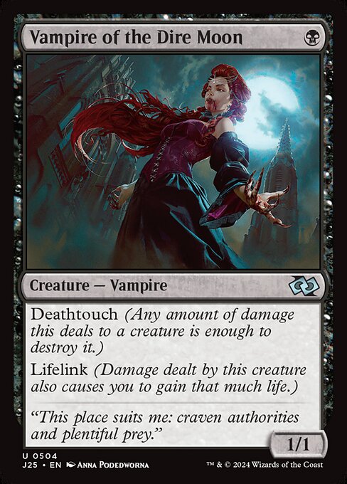 Deathtouch (Any amount of damage this deals to a creature is enough to destroy it.)
Lifelink (Damage dealt by this creature also causes you to gain that much life.)