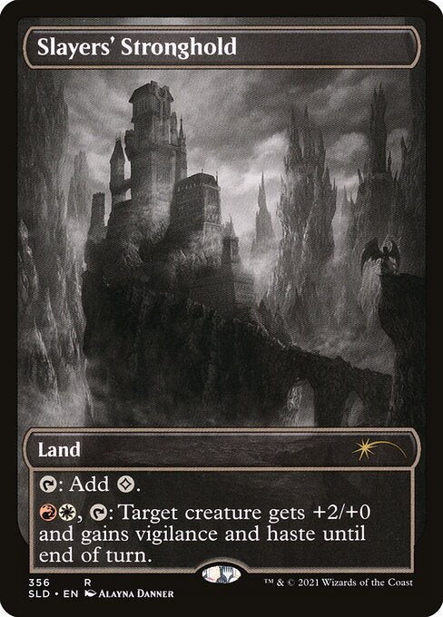 {T}: Add {C}.
{R}{W}, {T}: Target creature gets +2/+0 and gains vigilance and haste until end of turn.