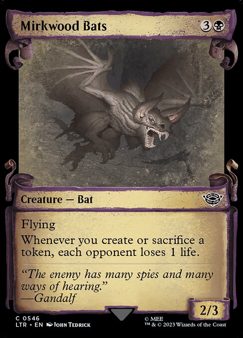 Flying
Whenever you create or sacrifice a token, each opponent loses 1 life.