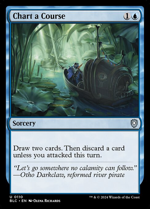 Draw two cards. Then discard a card unless you attacked this turn.