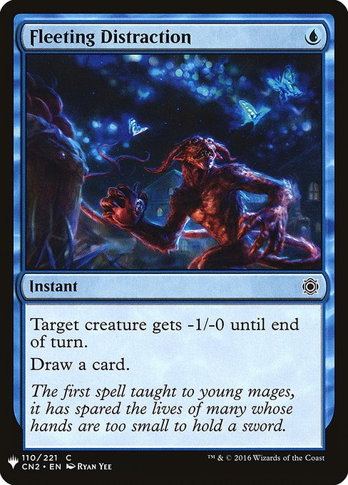 Target creature gets -1/-0 until end of turn.
Draw a card.