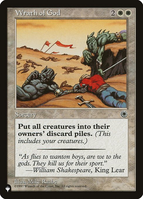 Destroy all creatures. They can't be regenerated.