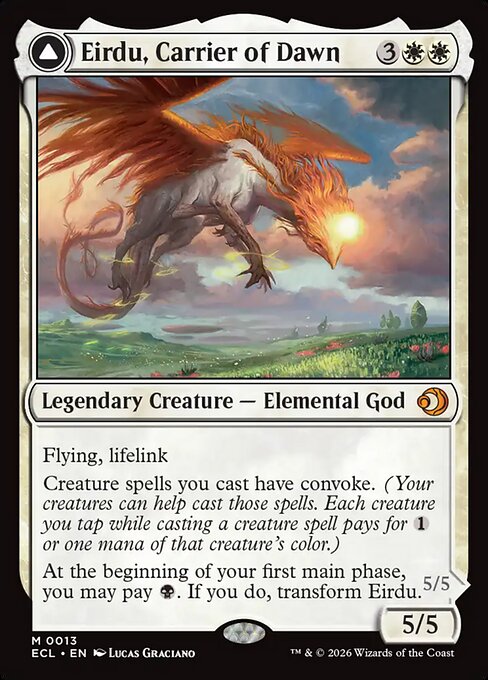 Eirdu, Carrier of Dawn // Isilu, Carrier of Twilight (Foil)