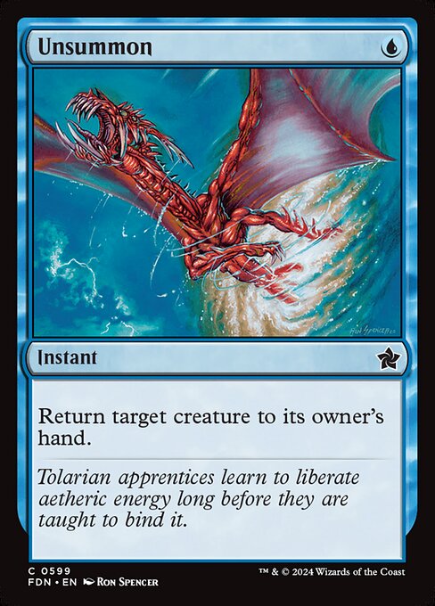 Return target creature to its owner's hand.