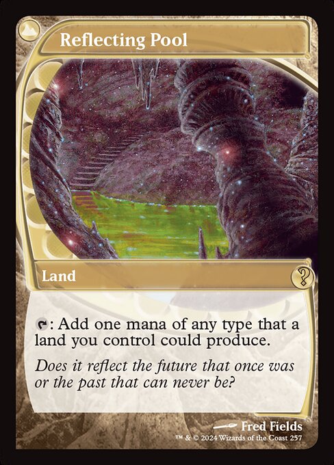 {T}: Add one mana of any type that a land you control could produce.