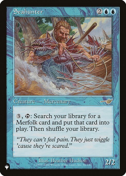 {3}, {T}: Search your library for a Merfolk permanent card, put it onto the battlefield, then shuffle.