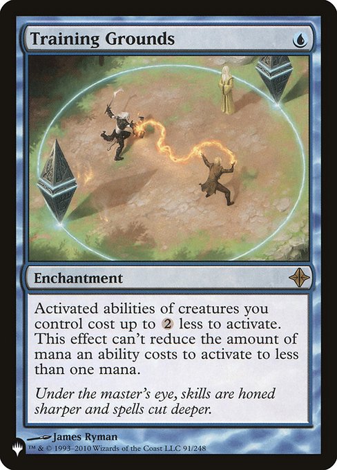 Activated abilities of creatures you control cost {2} less to activate. This effect can't reduce the mana in that cost to less than one mana.