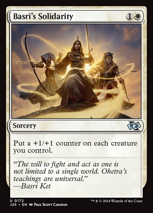 Put a +1/+1 counter on each creature you control.