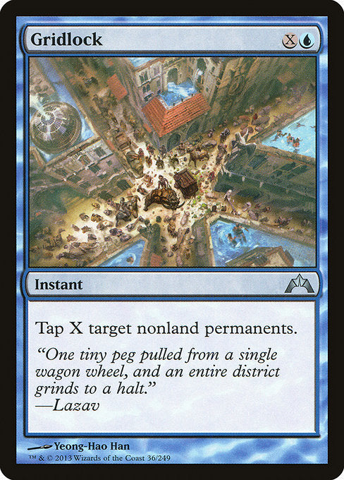 Tap X target nonland permanents.