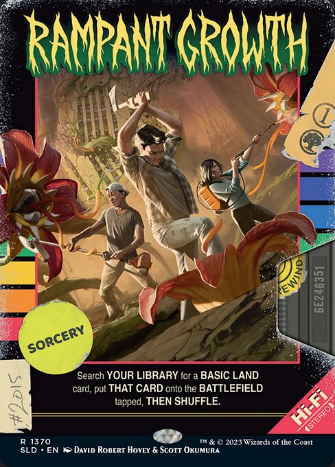 Search your library for a basic land card, put that card onto the battlefield tapped, then shuffle.